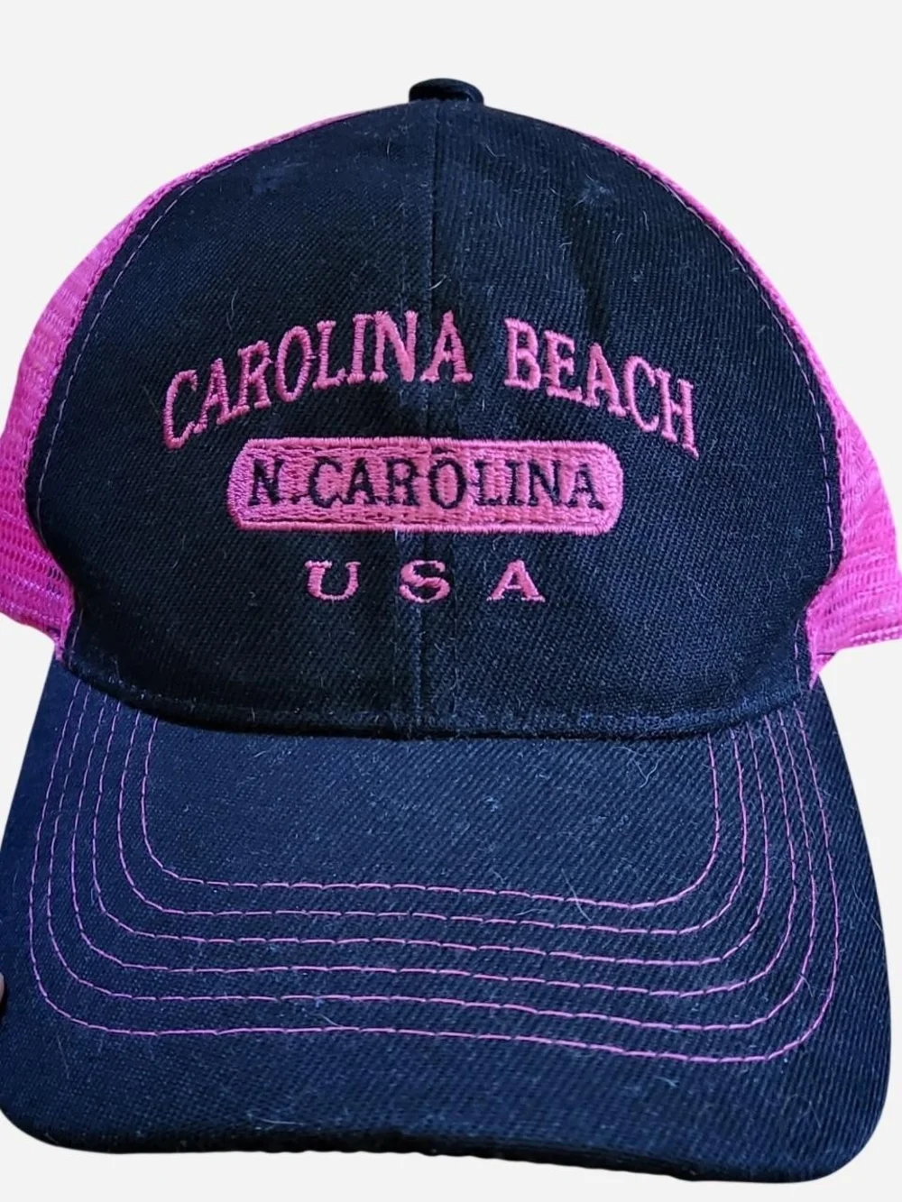 Carolina Pink & Black Kids Trucker Hat